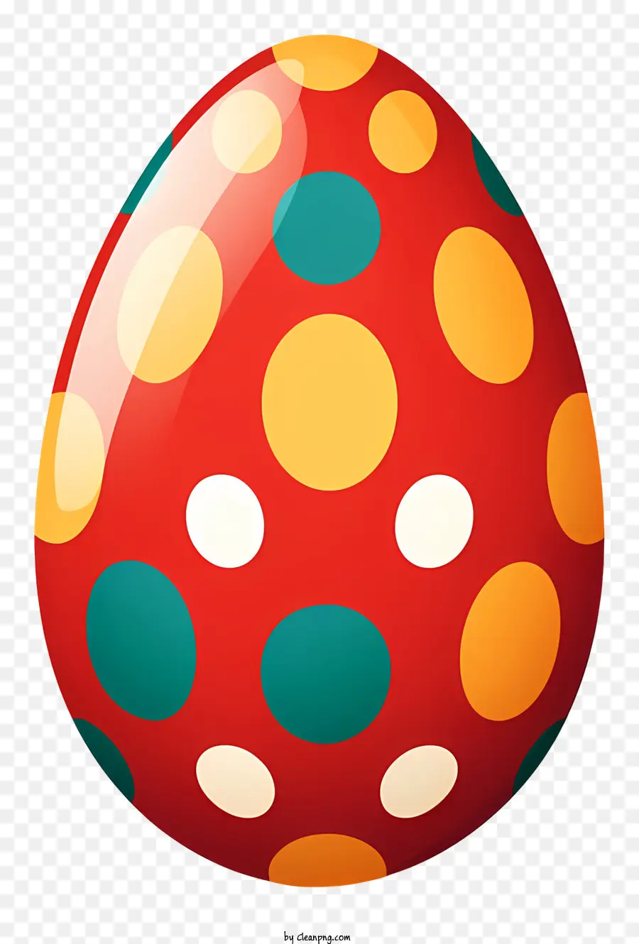 ไข่อีสเตอร์，Polka Dot Egg PNG