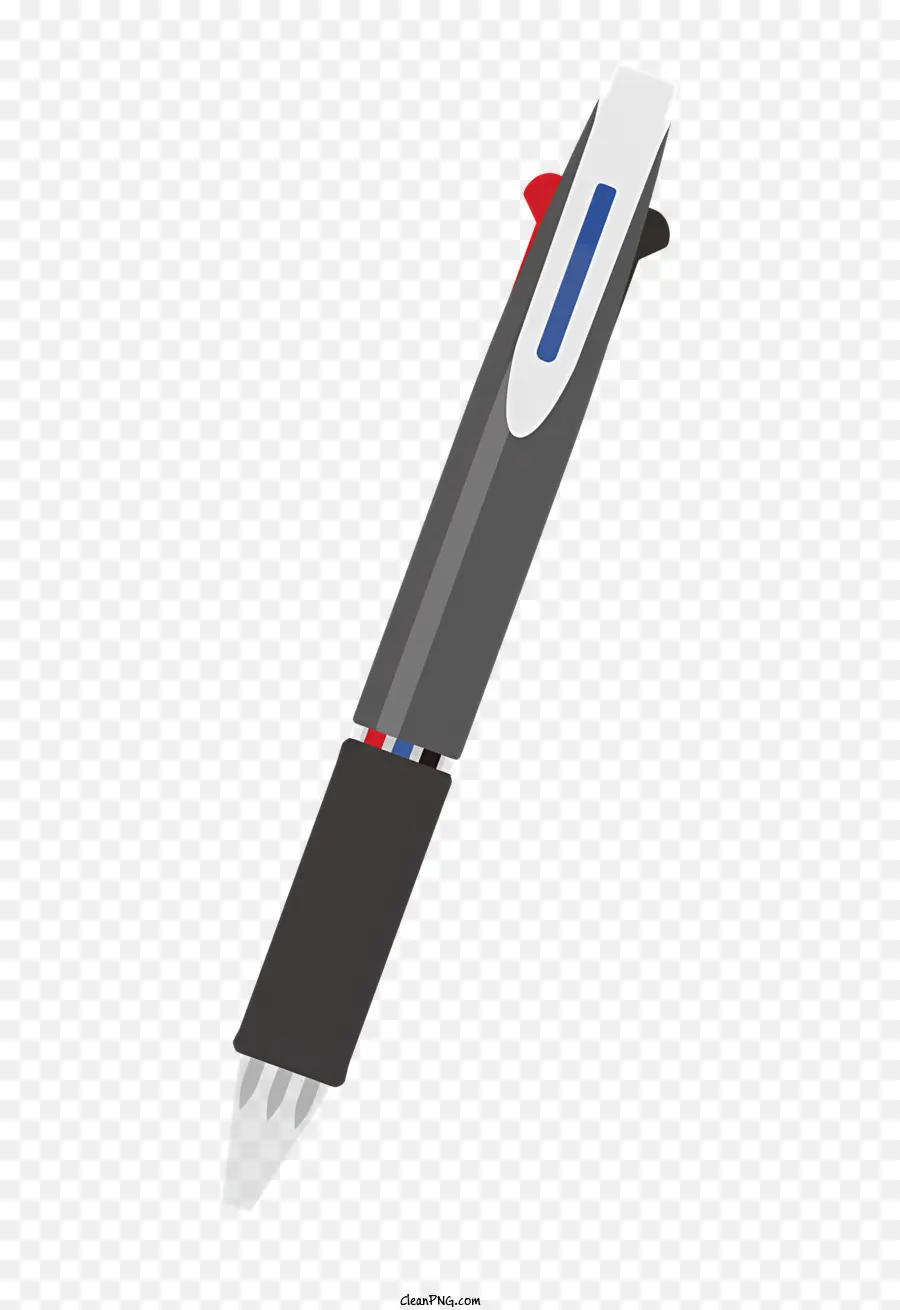 สีดำและสีขาวปากกา，ปากกาคลิปสีน้ำเงิน PNG