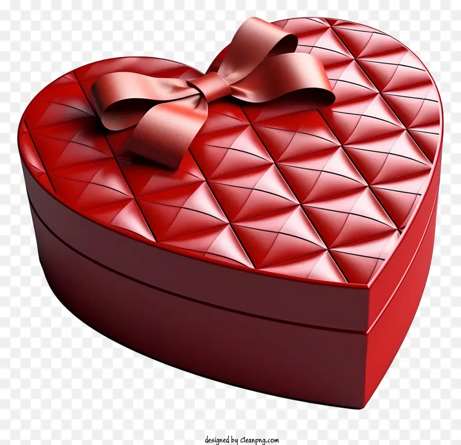 กล่องของขวัญ，กล่องรูปหัวใจสีแดง PNG