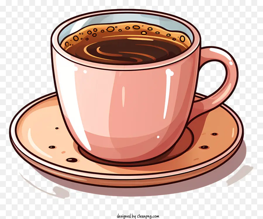 ถ้วยกาแฟ，ถ้วยกาแฟสีชมพู PNG
