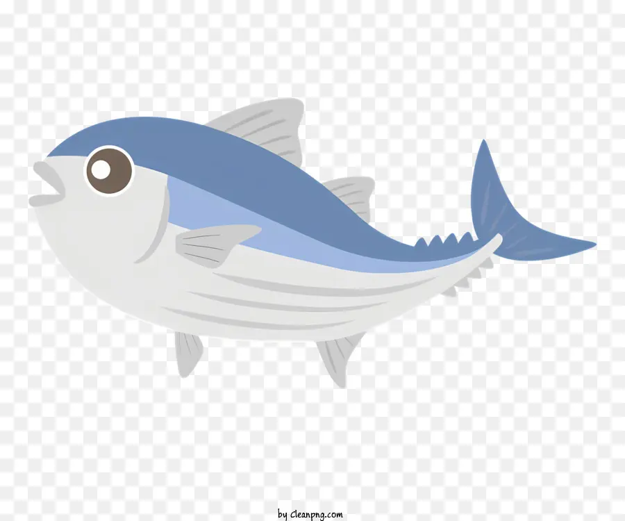 การ์ตูนปักปลา，สีน้ำเงินปลา PNG