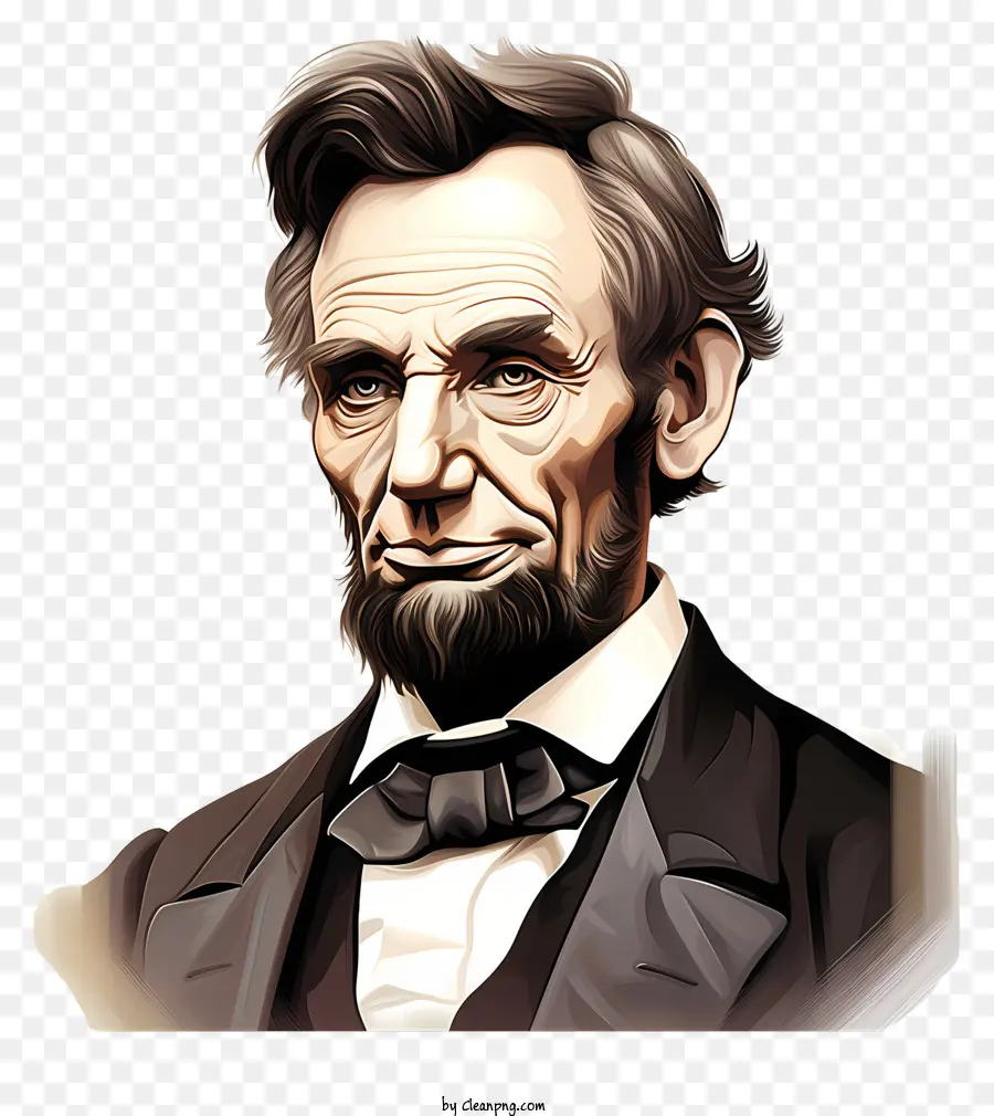 Doodle Style Abraham Lincoln，อับราฮัมลินคอล์น PNG