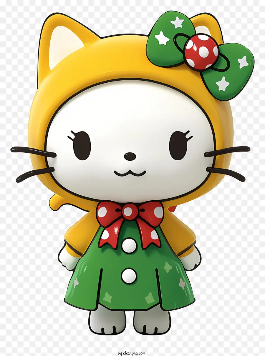 Mascot Hello Kitty Style Style，สวัสดีคิตตี้ PNG