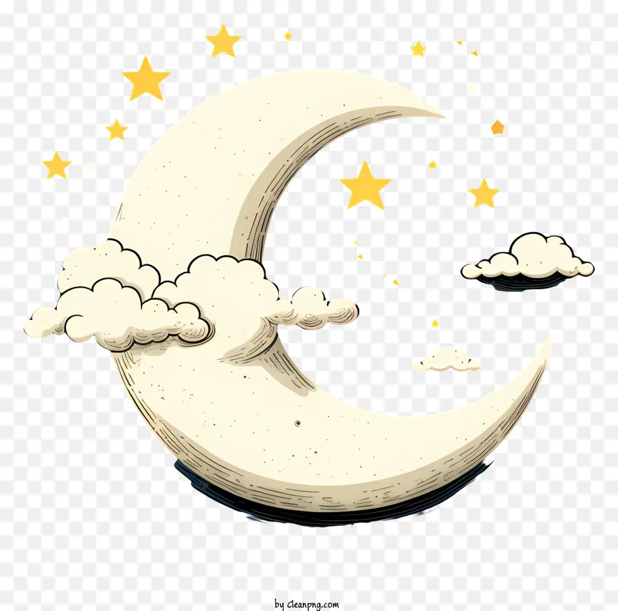 พระจันทร์วาดมือและดารา，เดือนเสี้ยว PNG