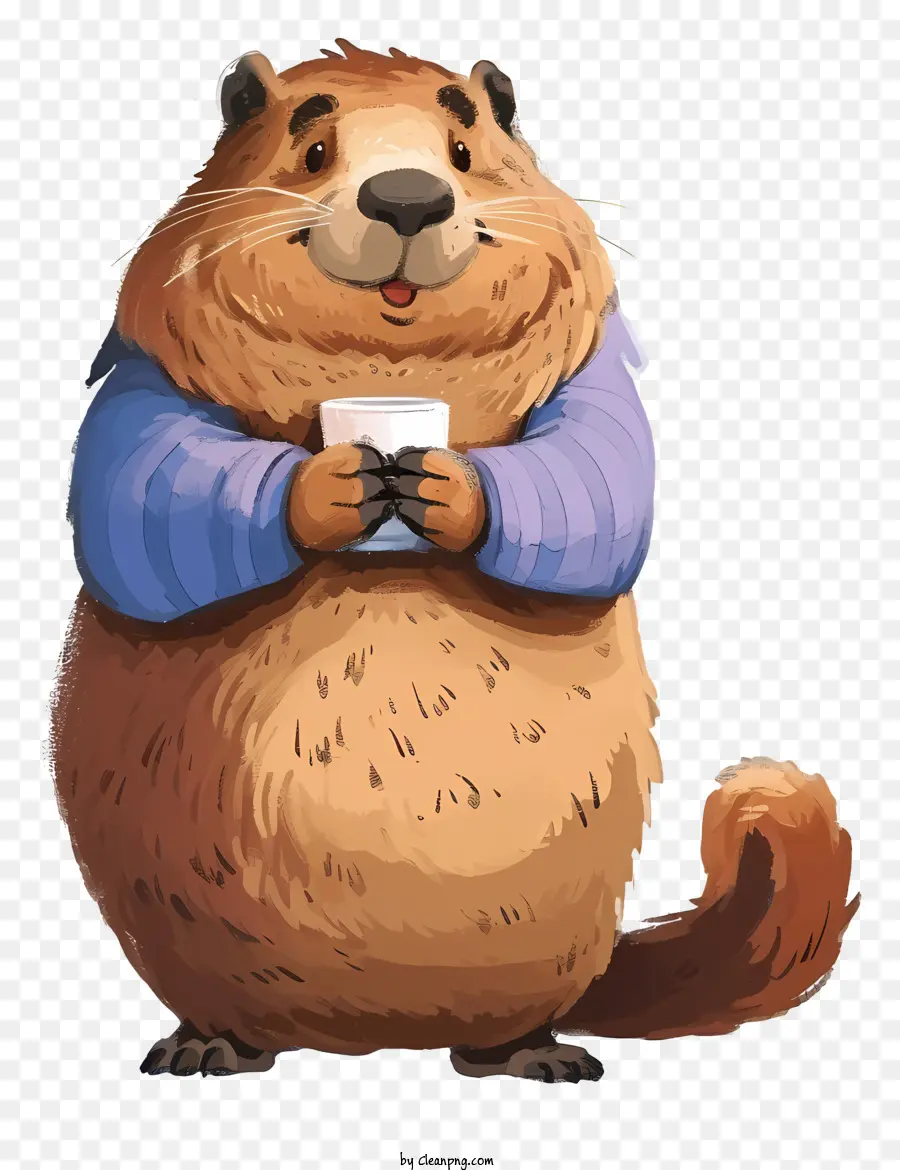 Cartoon Groundhog，บีเวอร์การ์ตูน PNG