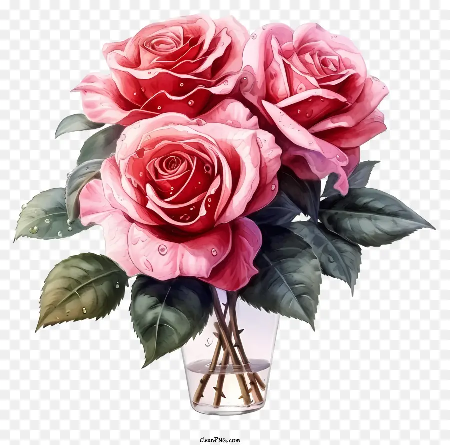 อีโมจิกุหลาบวาเลนไทน์，บดอกกุหลาบสีชมพู PNG