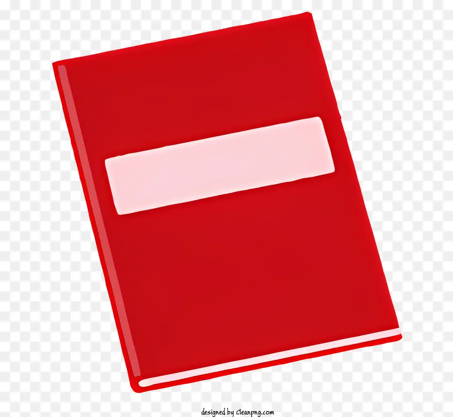 หนังสือปกแข็งสีแดง，แถบสีขาวลงด้านข้าง PNG