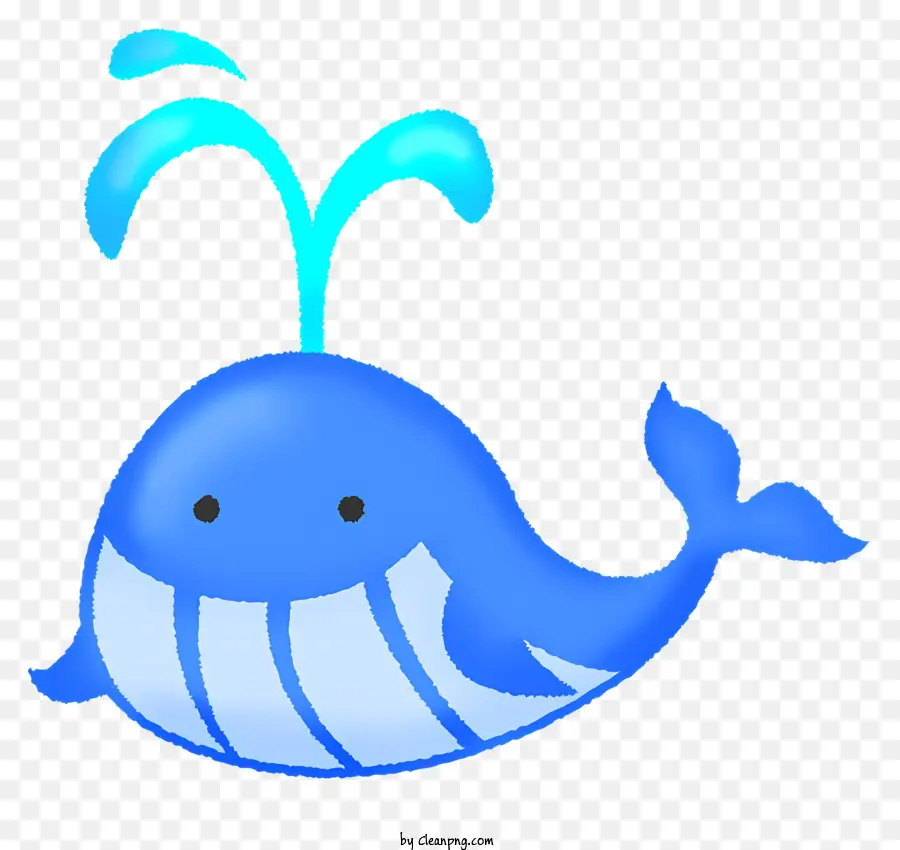 ปลาวาฬสีน้ำเงินน่ารัก，น้ำพุแห่งน้ำ PNG