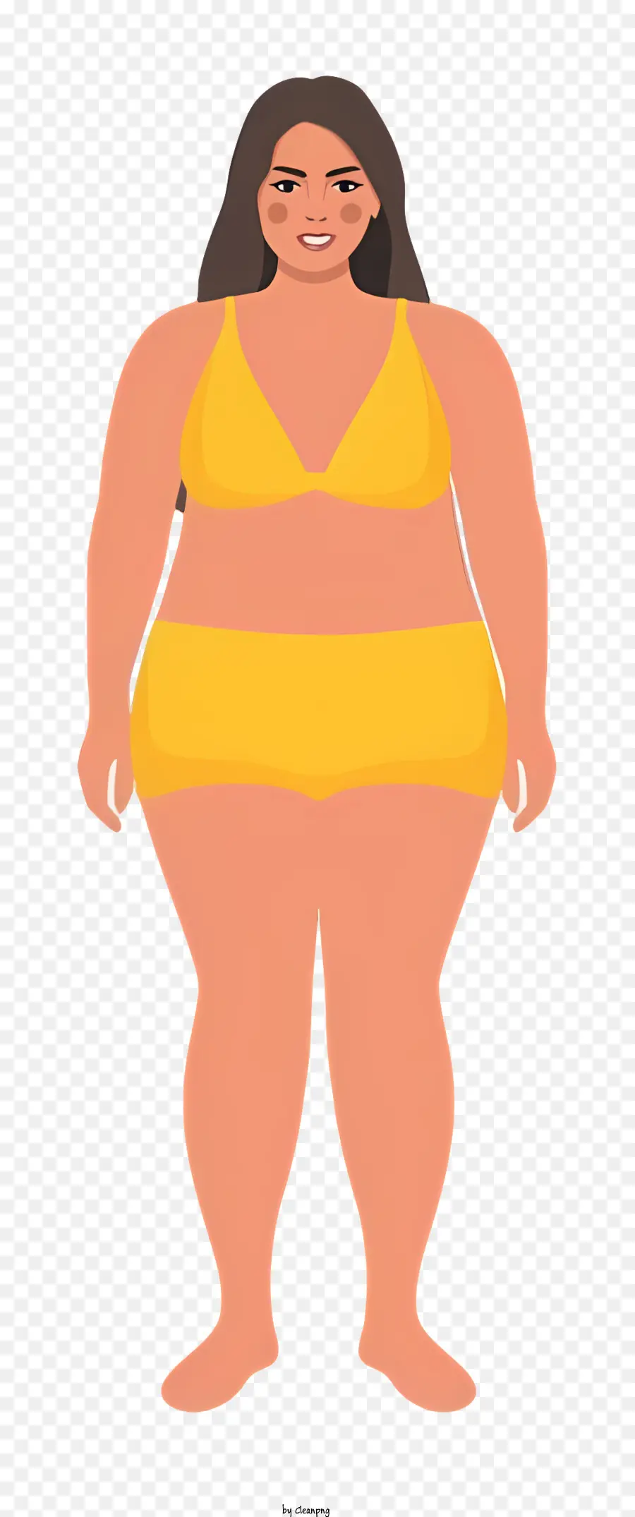 อ้วนร่างกาย，เซ็กซี่โดยเฉพาะบนใบหน้าของสีเหลือง PNG