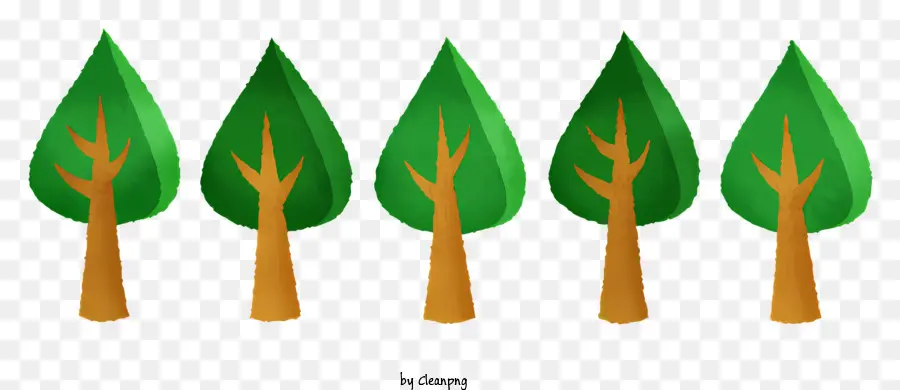 ต้นไม้เขียว，เรียงรายขึ้นต้นไม้ PNG