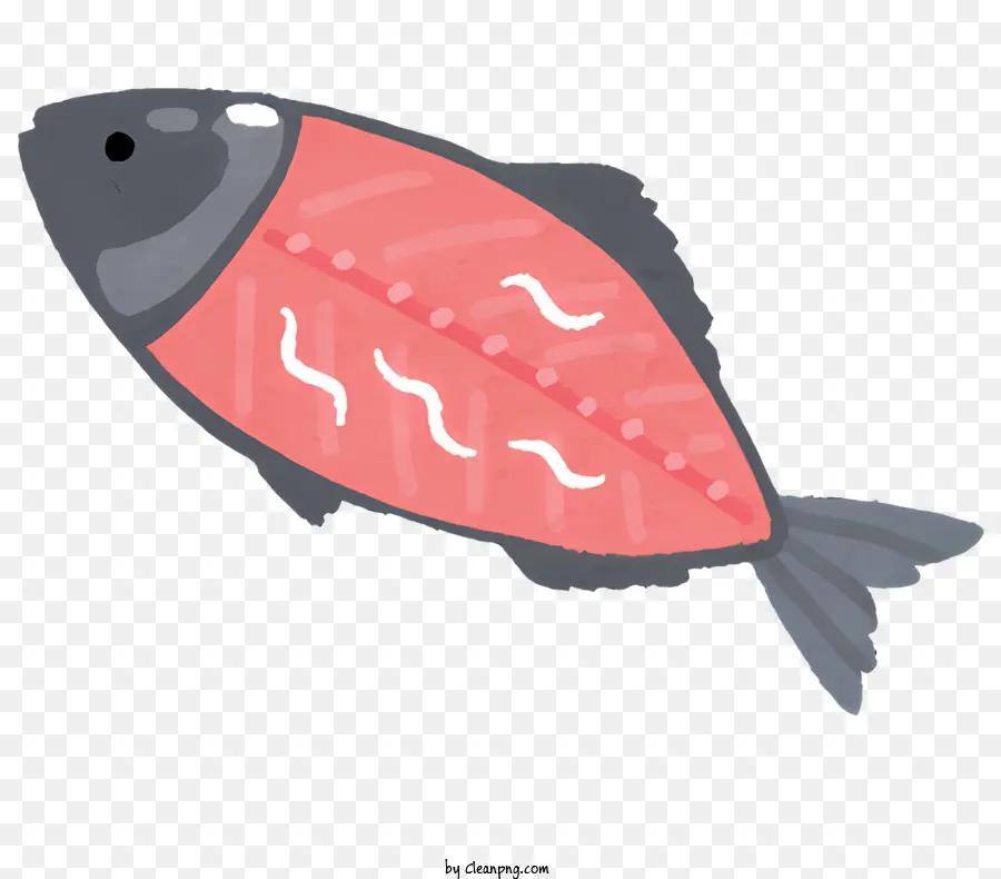 ปลาวาดรูป，เกล็ดสีแดง PNG