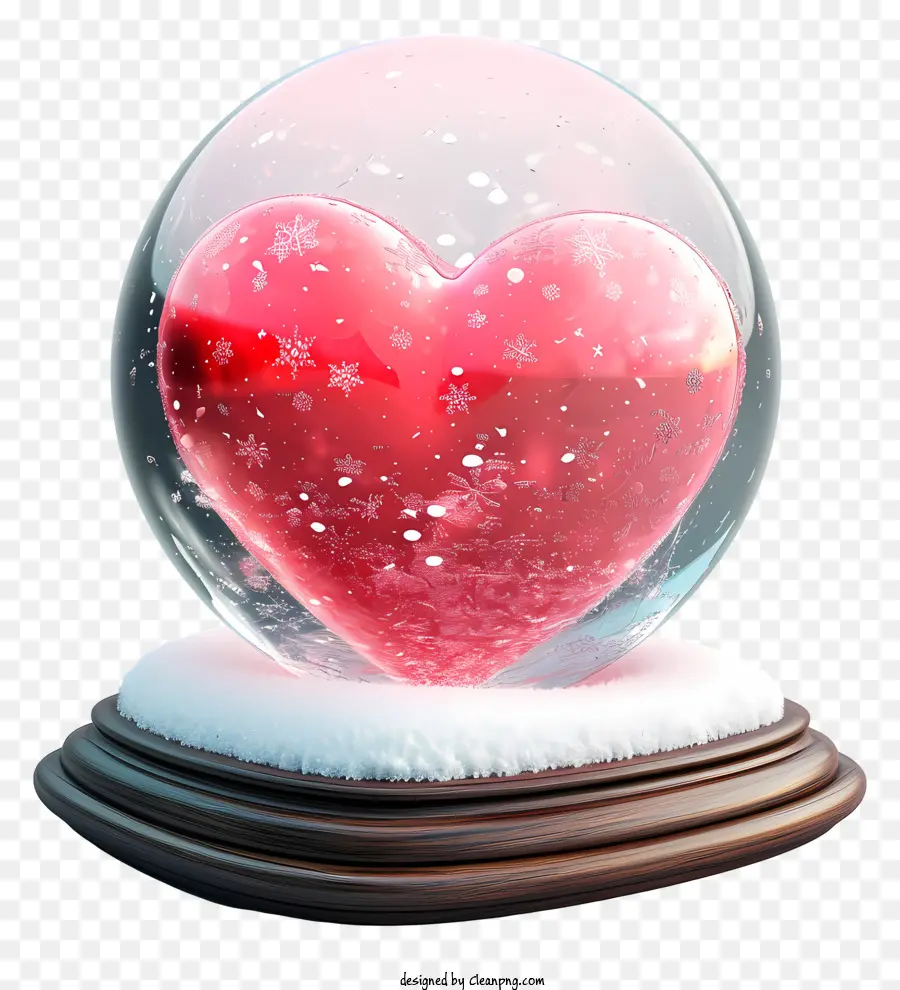 Snowglobe วาเลนไทน์，ใจ PNG