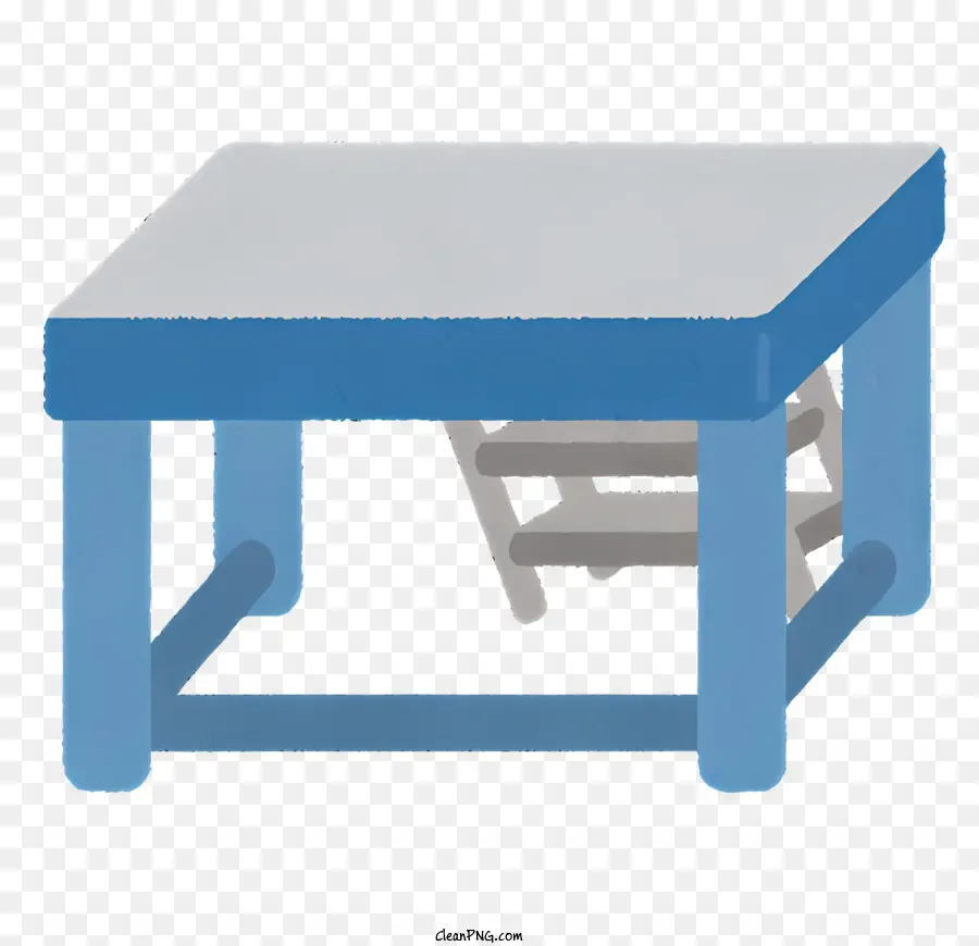 สีน้ำเงินโต๊ะ，สีไม้เก้าอี้ PNG