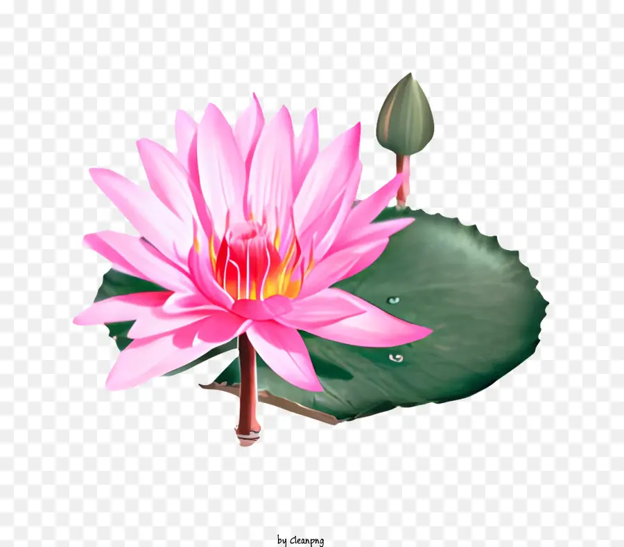 ดอกไม้，ดอกบัวสีชมพู PNG