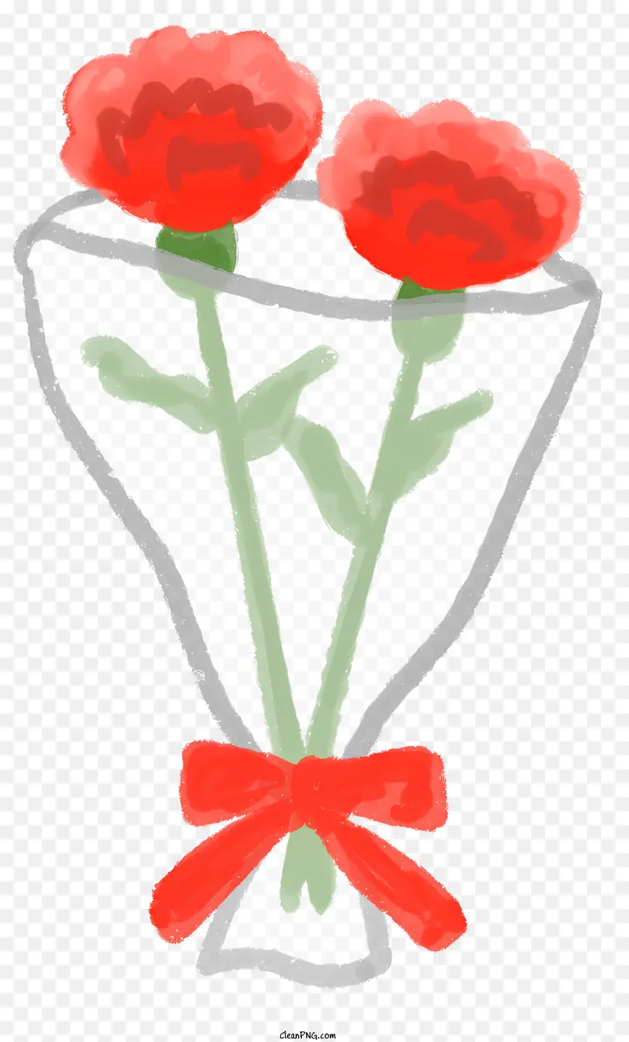 ช่อดอกไม้，สีแดง Carnations PNG