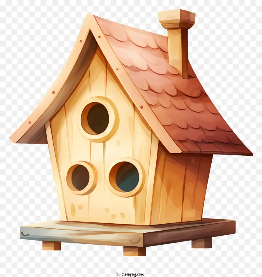 บ้านนกที่วาดด้วยมือ，บ้านนกไม้ PNG