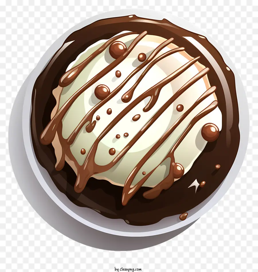 Doodle Chocolate Ball，ของหวานช็อคโกแลต PNG