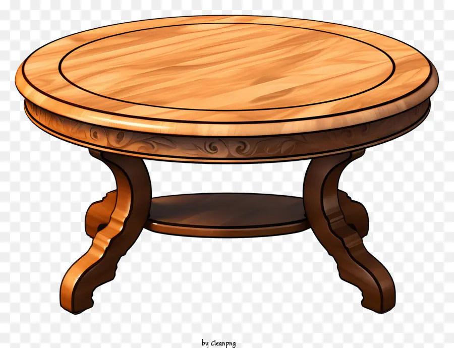 โต๊ะกลมไม้แบน，ไม้บนโต๊ะ PNG