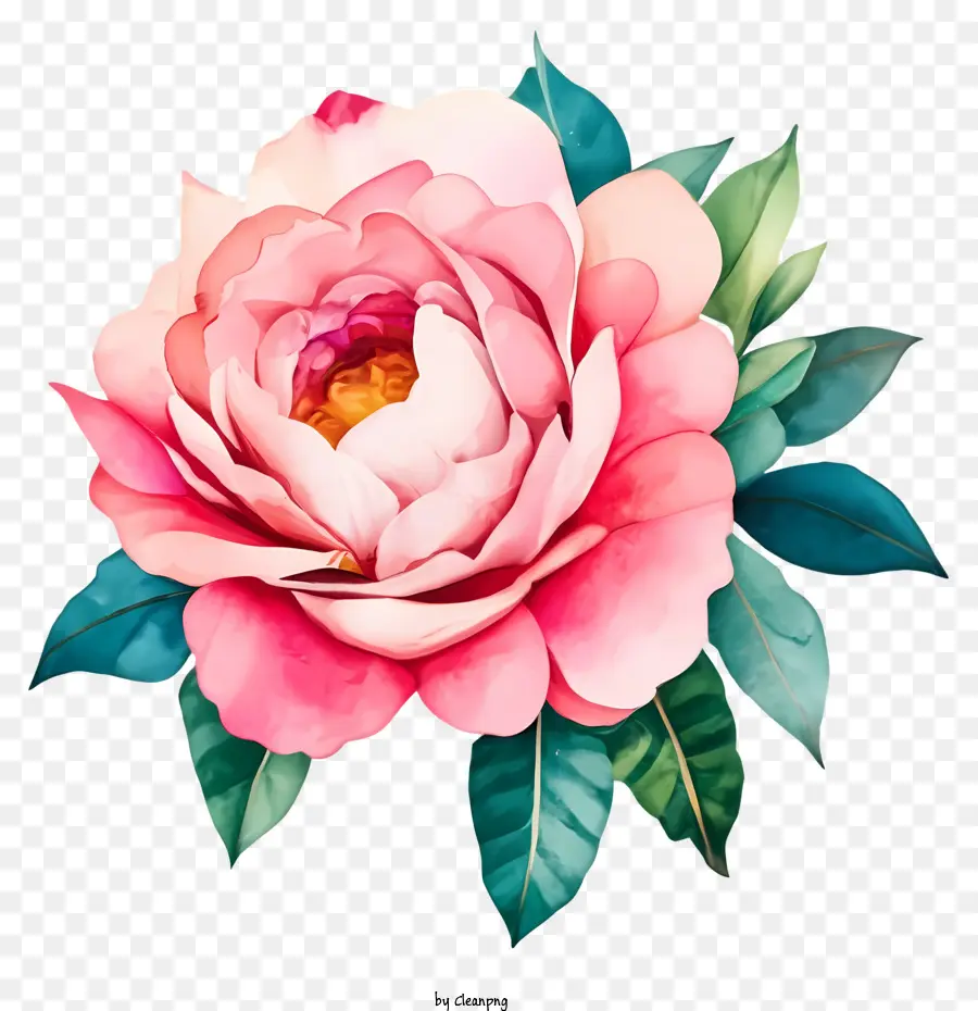 Doodle Style Flower，Peony ดอกไม้ PNG