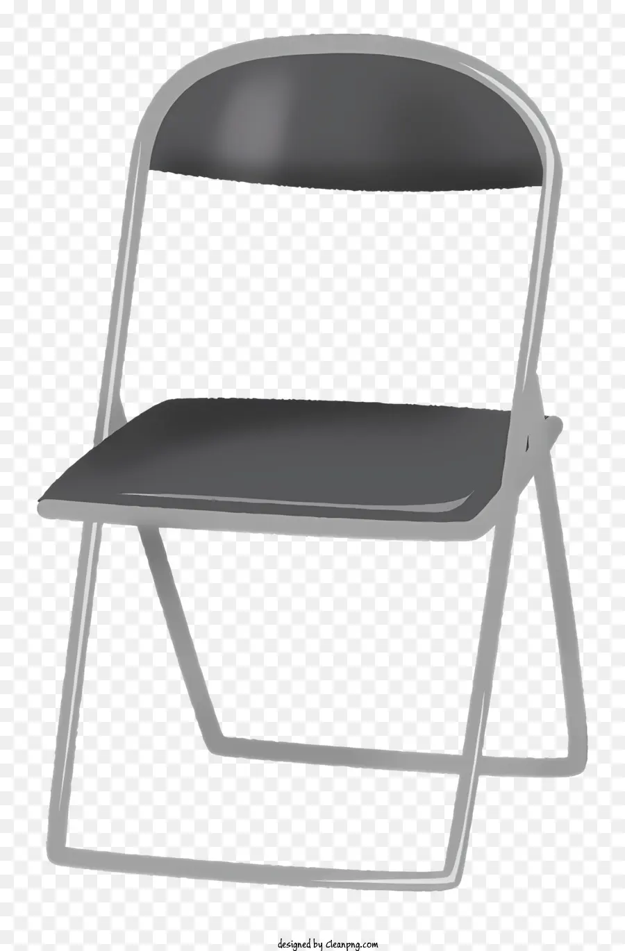 เก้าอี้พับพลาสติกสีดำ，เก้าอี้กรอบไม้ PNG