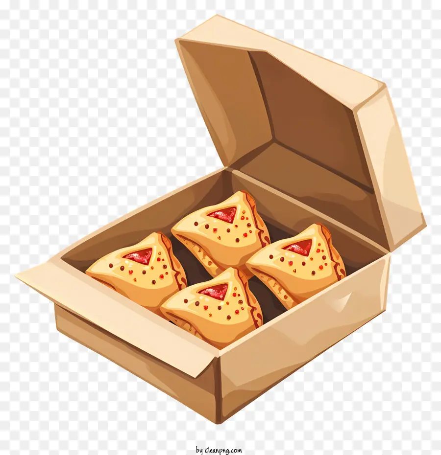 Hamantaschen，กล่องขนมอบ PNG