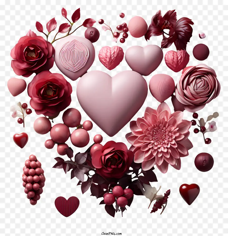 Valentines วัน，รูปร่างหัวใจ PNG