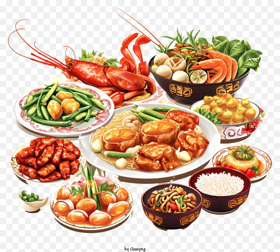 เมนูปีใหม่จีน，อาหารเอเชีย PNG