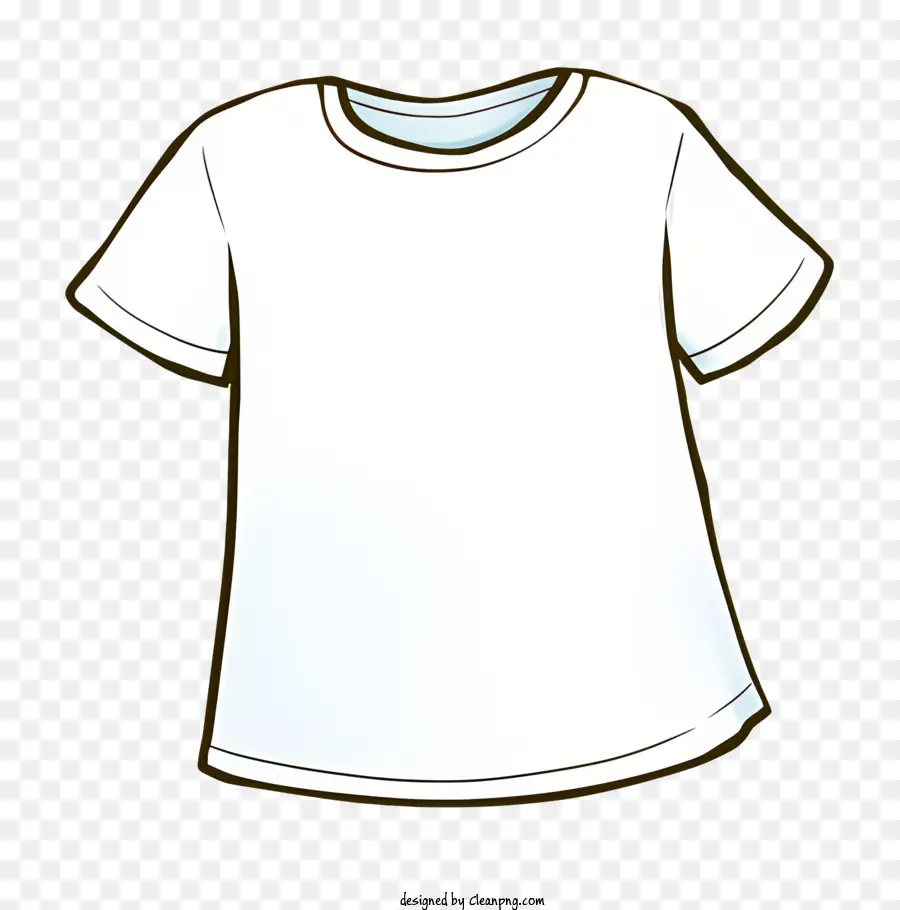 สีขาว Tshirt，เสื้อเชิ้ตแบบไม่มีปุ่ม PNG