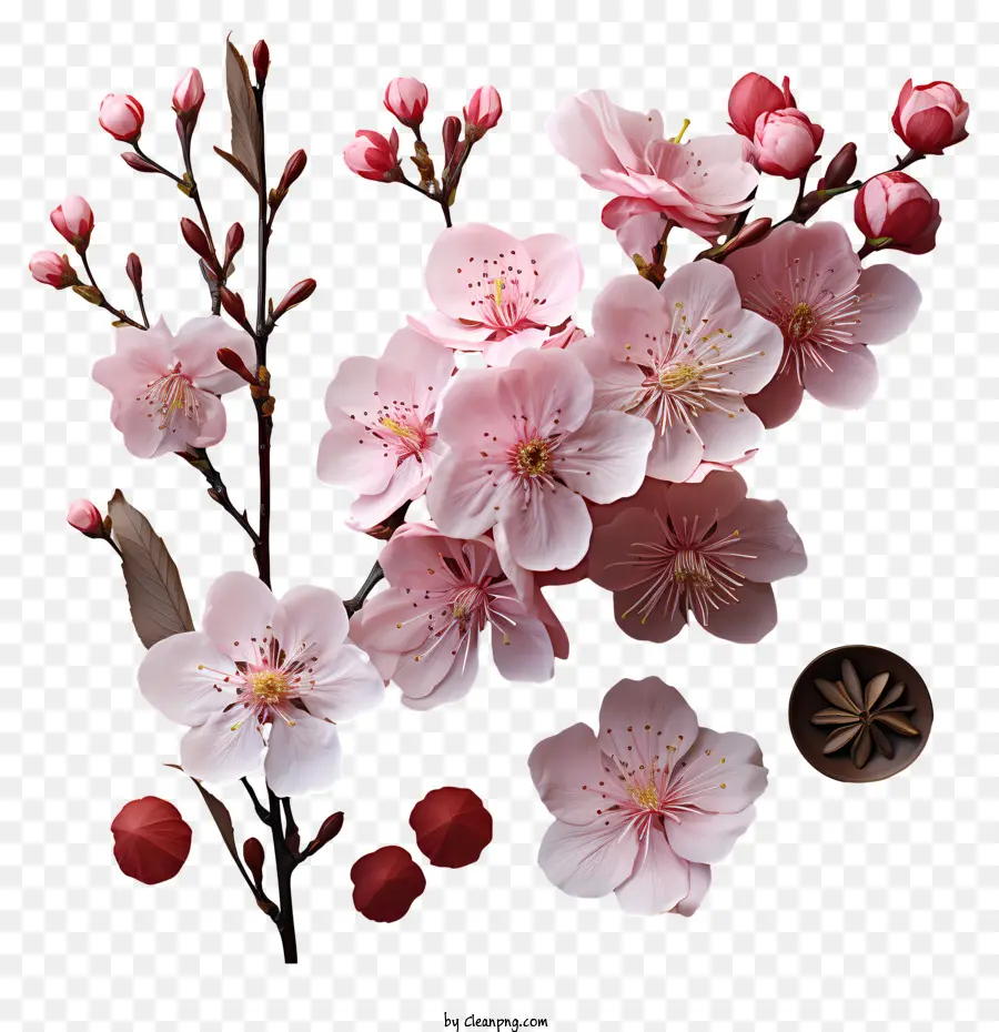 เชอร์รี่ Blossom，สีชมพูเชอร์รี่ Blossoms PNG