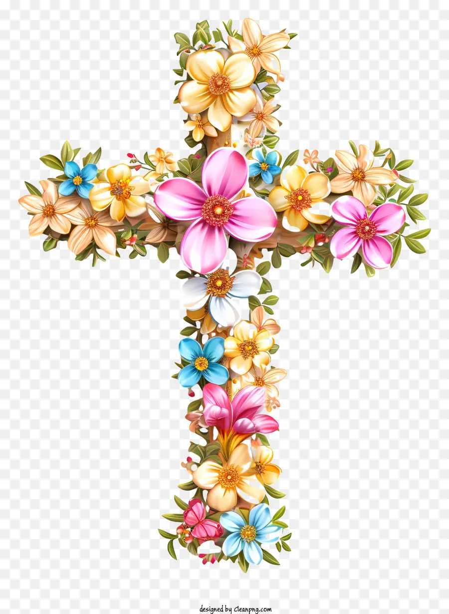 Happy Easter Cross，ข้ามไป PNG