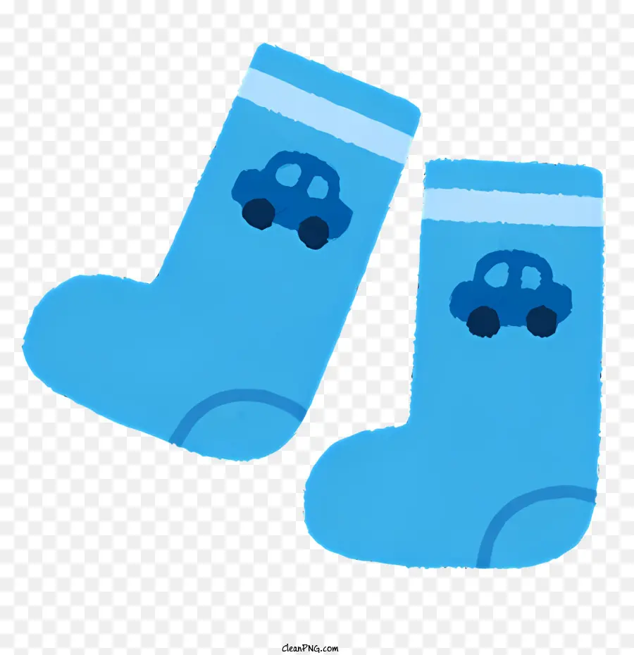 สีน้ำเงินถุงเท้า，ถุงเท้ารถยนต์ PNG