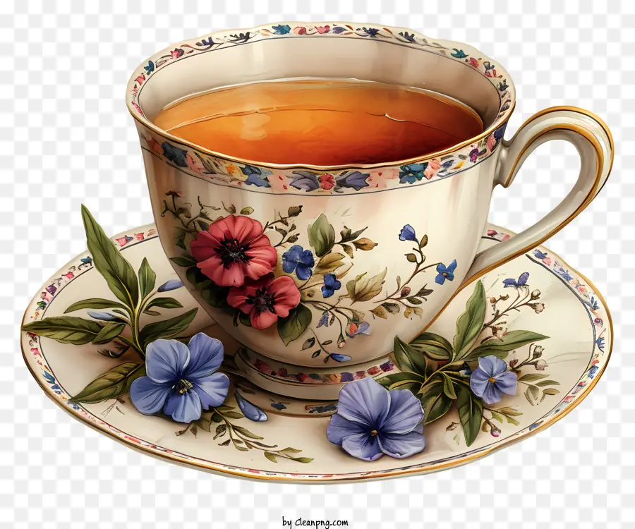 ถ้วยชา，ถ้วยชาพอร์ซเลนโบราณ PNG