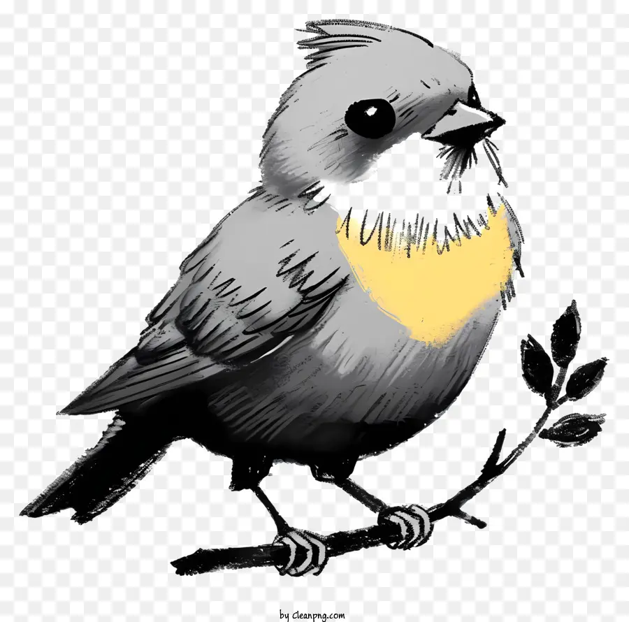 Sketch Style Bird，นกวาด PNG