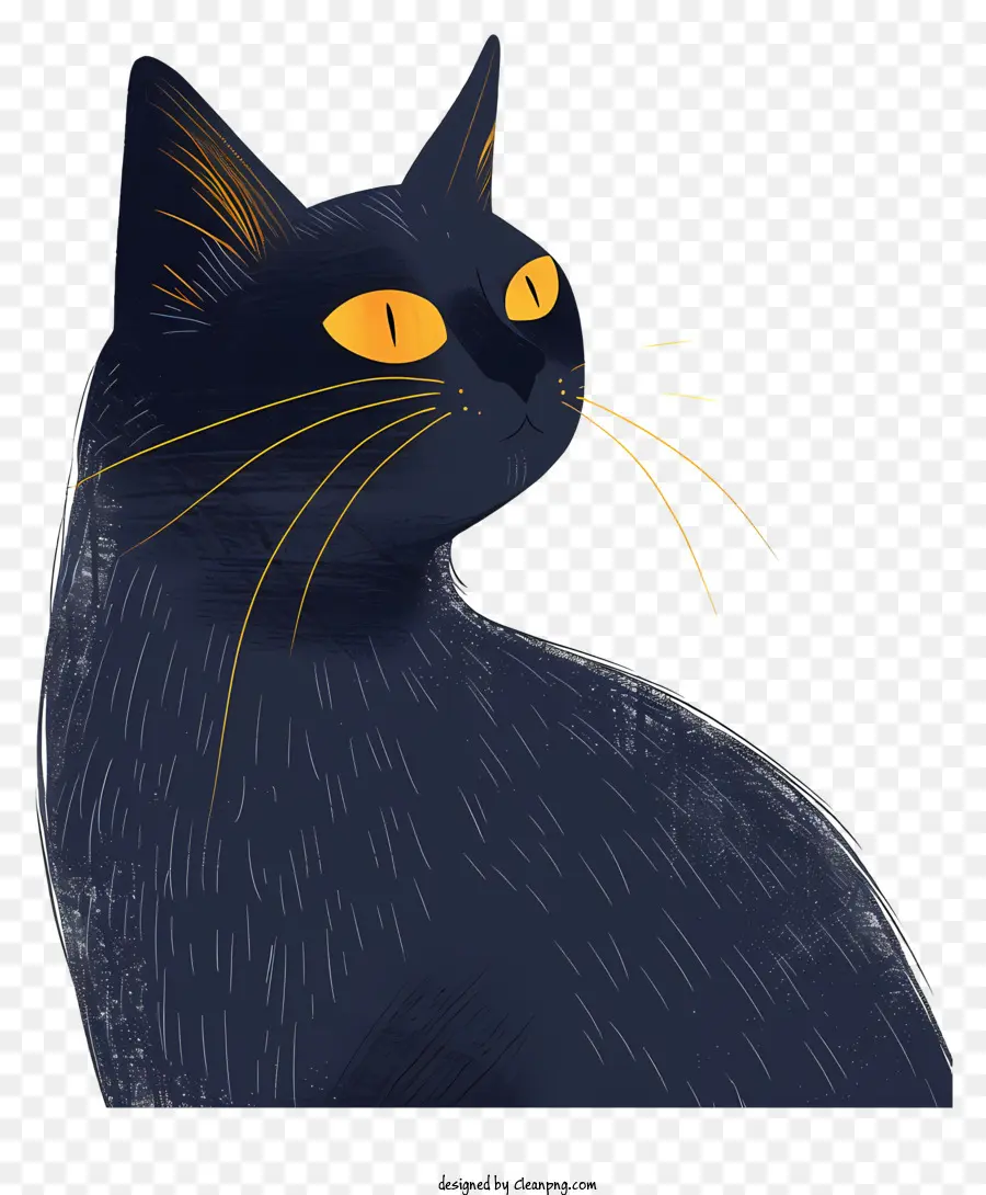 แมวเรียบง่าย，แมวดำ PNG