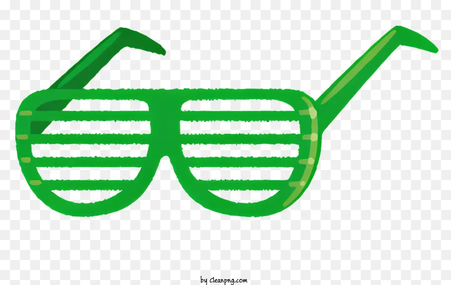 แว่นตากันแดด，แว่นกันแดดสีเขียว PNG