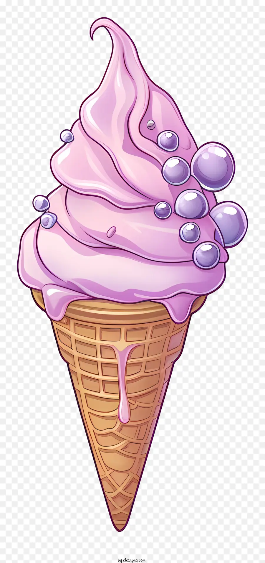 ไอศกรีม，ไอศครีมสีชมพู PNG