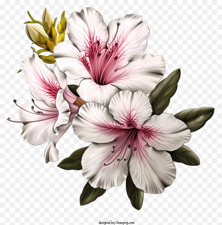 ดอกไม้ Azalea ที่สง่างาม，กุหลาบ PNG