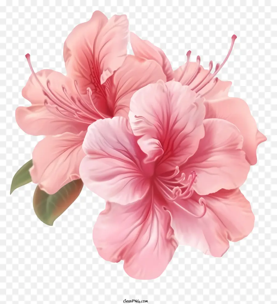 ดอกไม้ Azalea ที่หรูหรา，บดอกกุหลาบสีชมพู PNG
