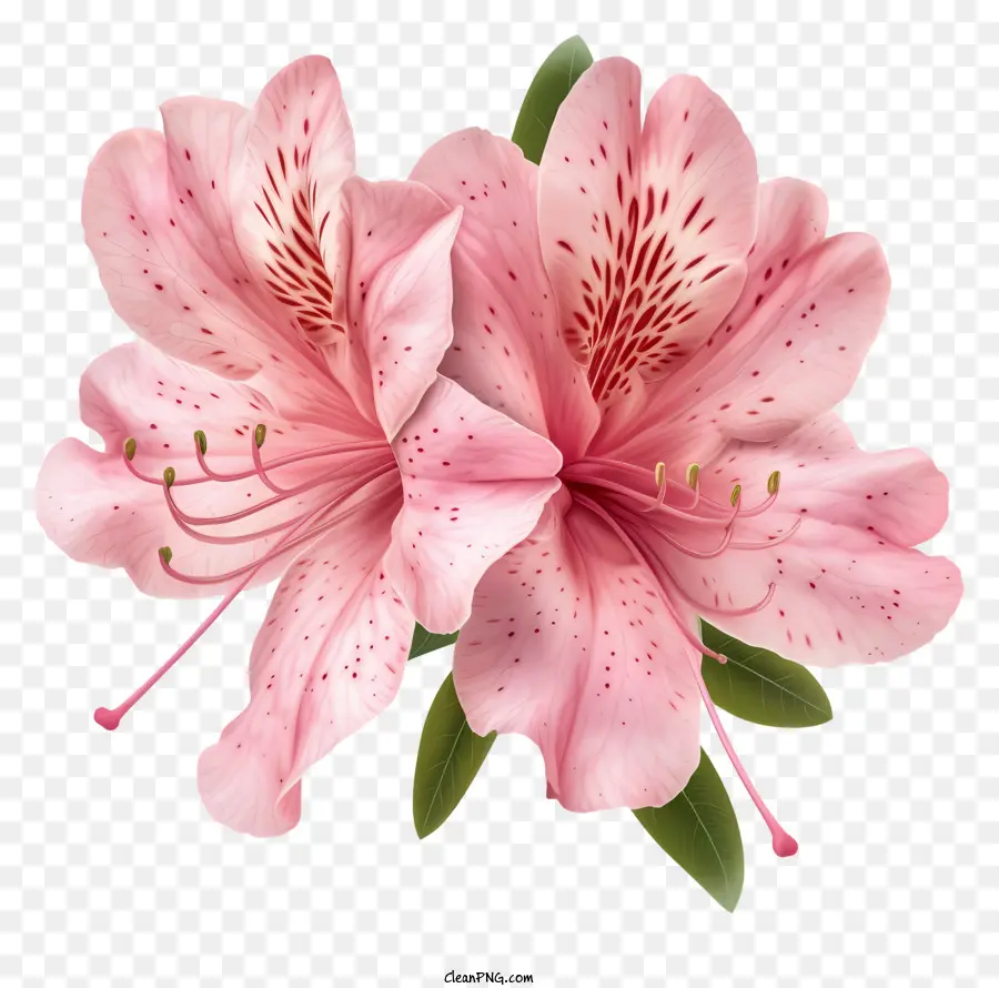 ดอกไม้ Azalea ที่สง่างาม，ดอกไม้สีชมพู PNG