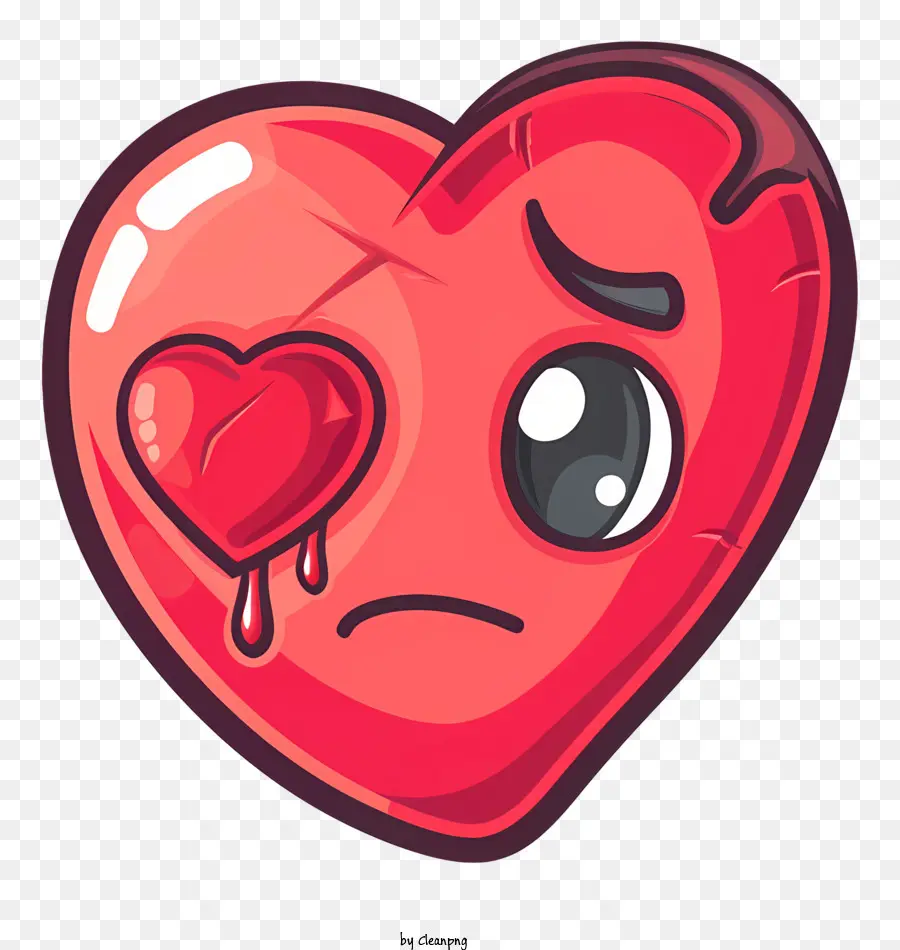 หัวใจ Emoji，หัวใจด้วยน้ำตา PNG