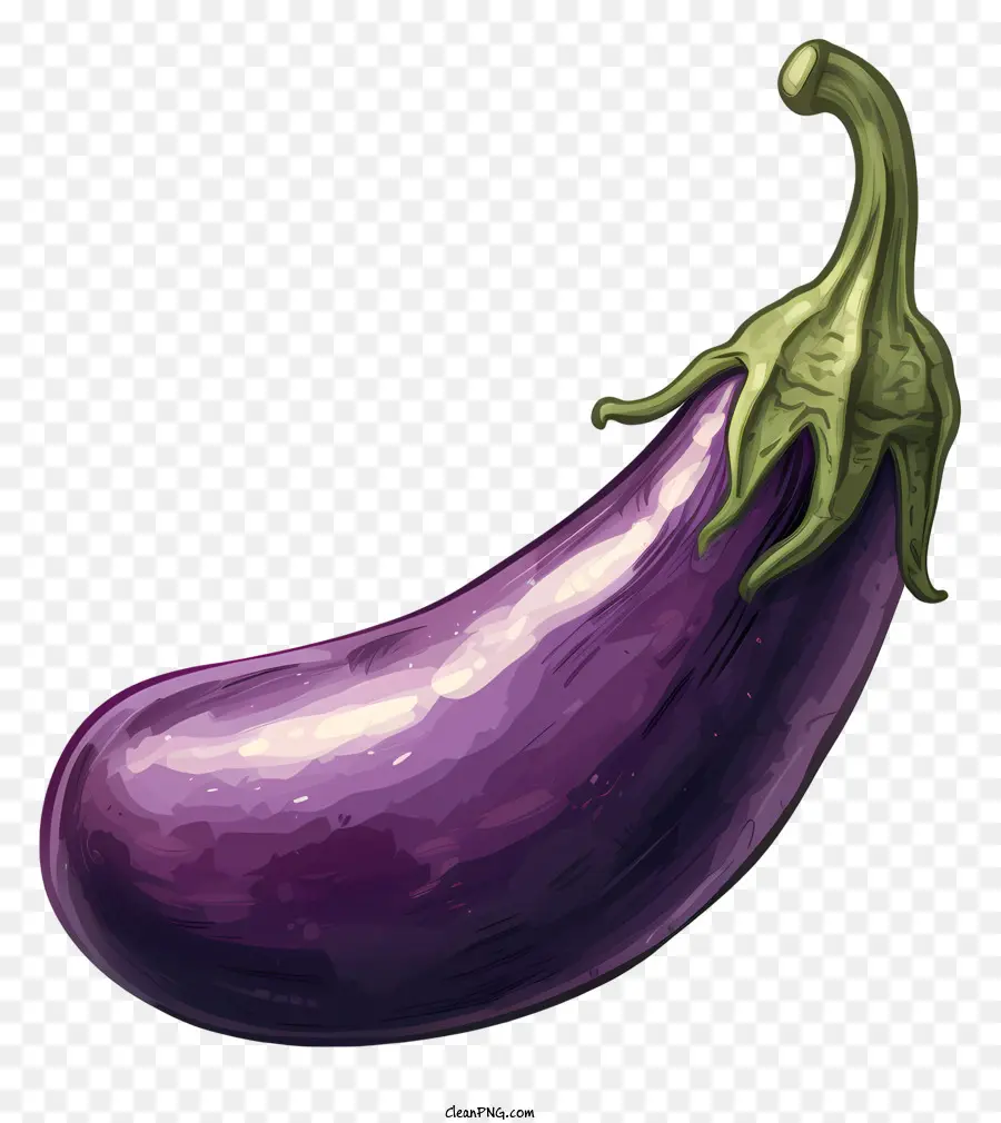 อีโมจิมะเขือยาว，สีม่วง Eggplant PNG