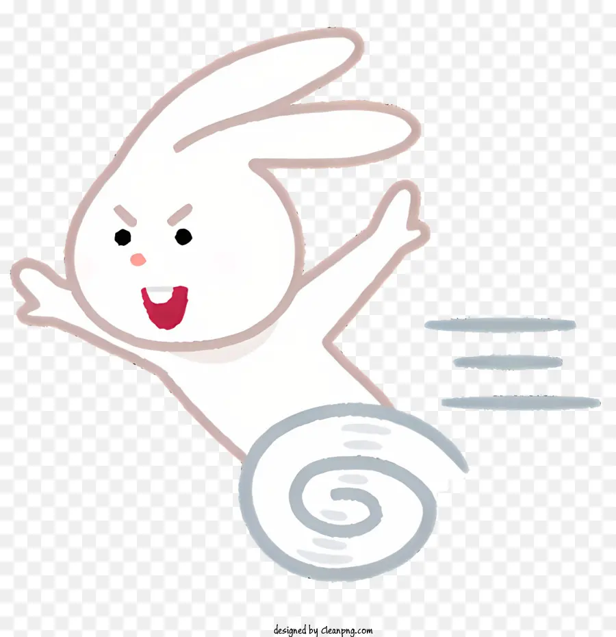 กระต่าย，Running Rabbit PNG