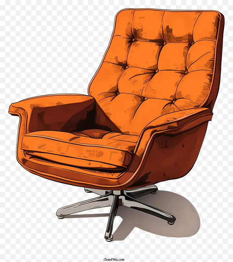 ทันสมัยเก้าอี้，สีส้มเก้าอี้ PNG