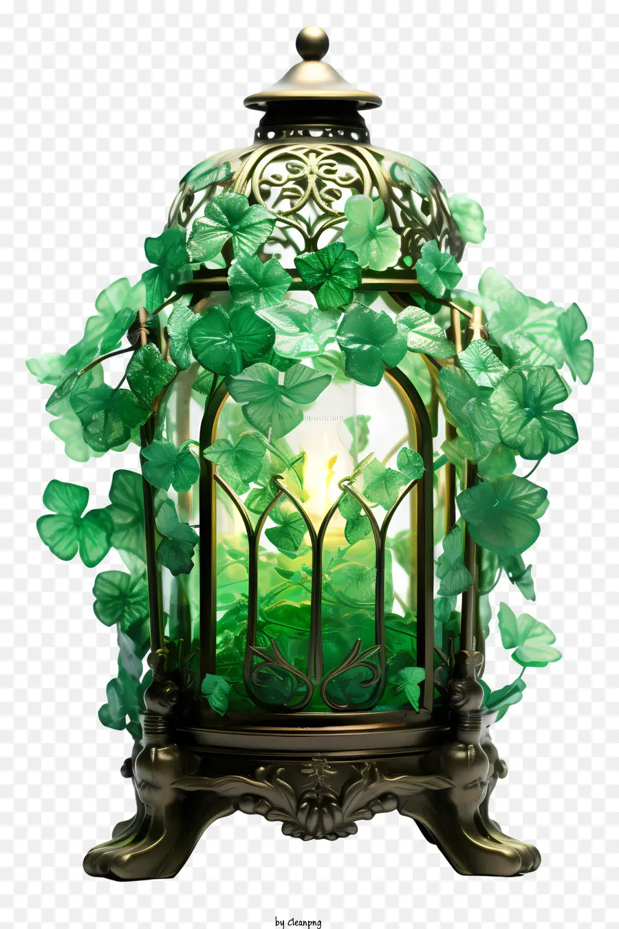 St Patrick Lantern，โคมไฟกับเถาวัลย์ PNG