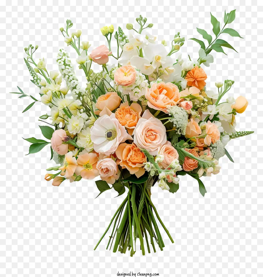 งานแต่งงานดอกไม้ช่อดอกไม้，ดอกกุหลาบสีขาว PNG