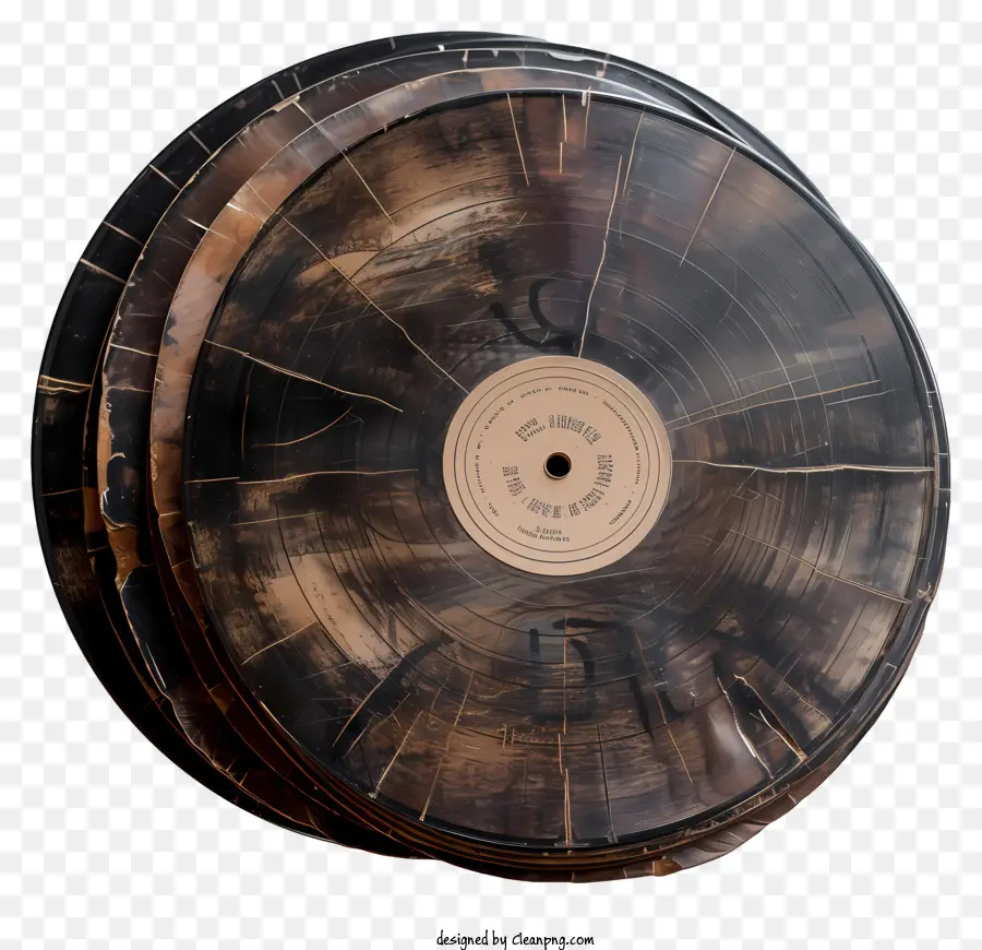 Vinyl บันทึก，แผ่นดิสก์ที่เสียหาย PNG