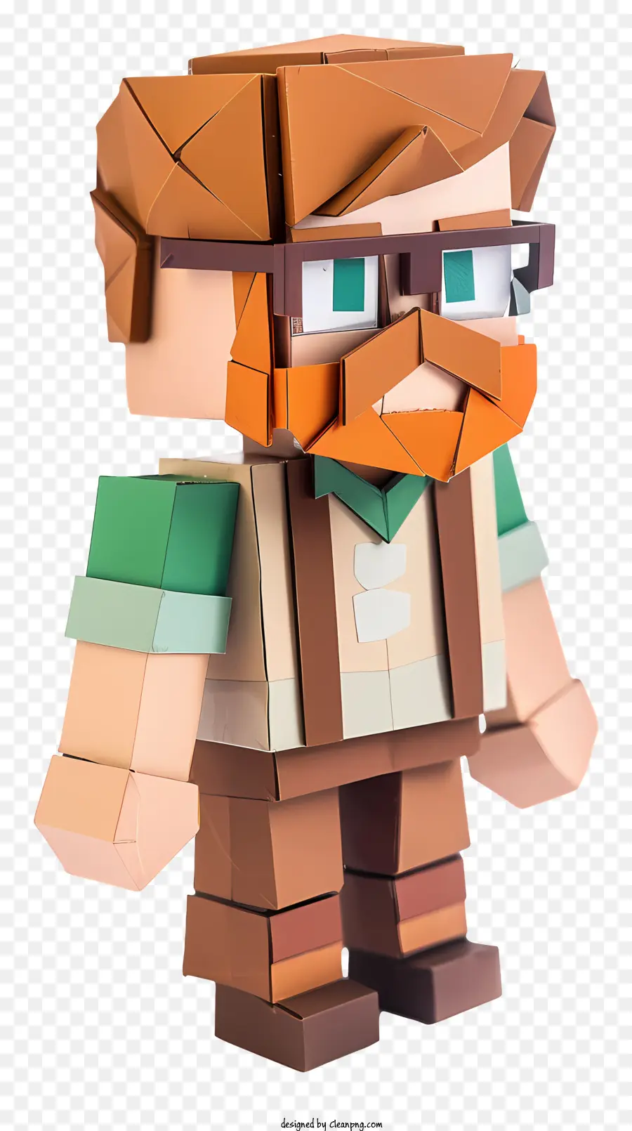 Minecraft，รูปฝีมือกระดาษ PNG