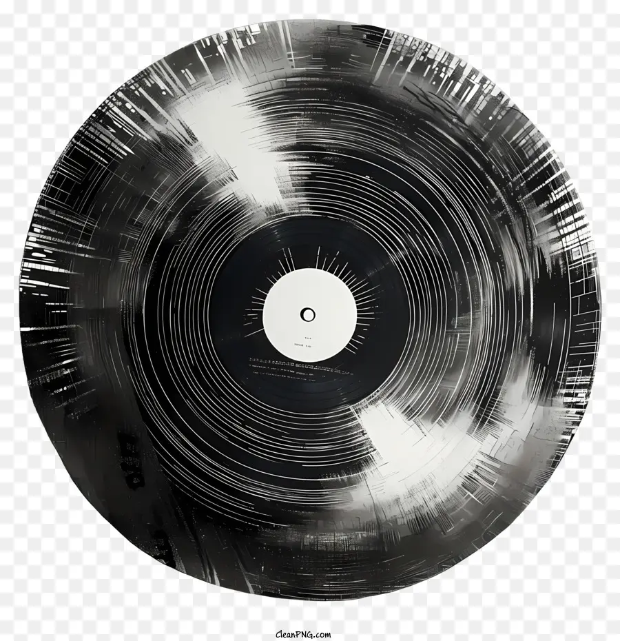 Vinyl บันทึก，บันทึกขาวดำ PNG