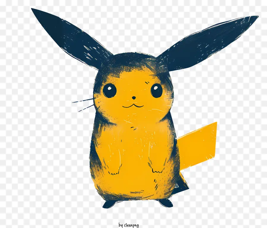 Pikachu，สีเหลือง PNG