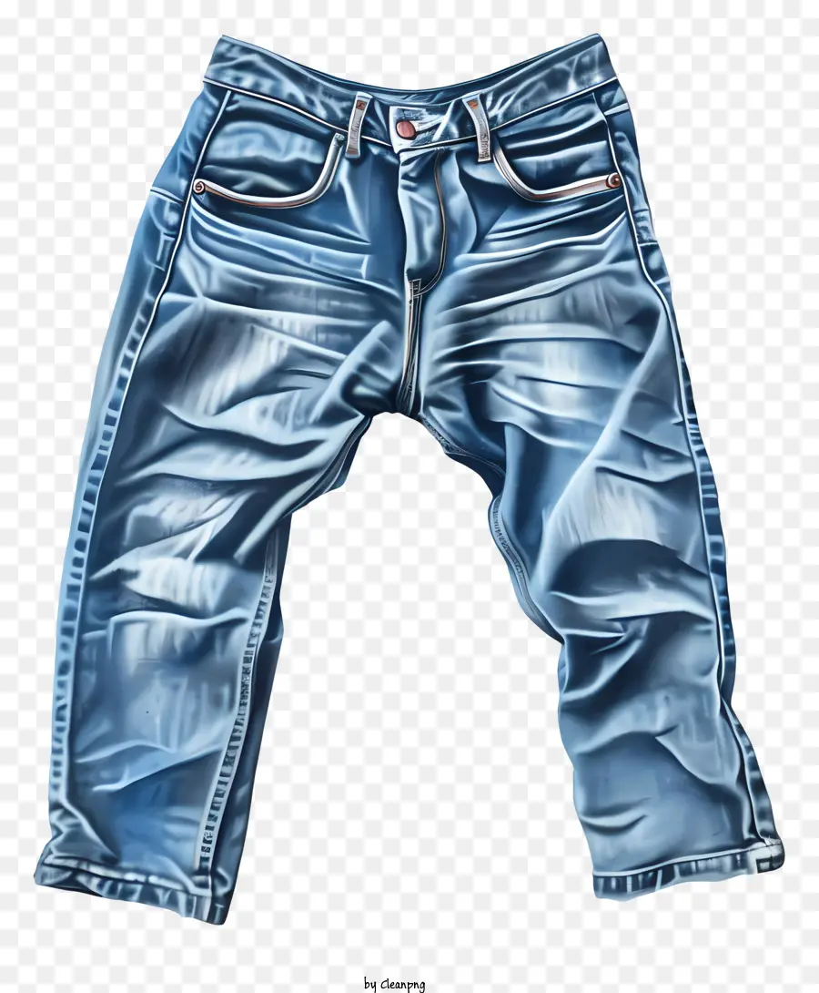 กางเกงยีนส์，กางเกงยีนส์สีน้ำเงิน PNG